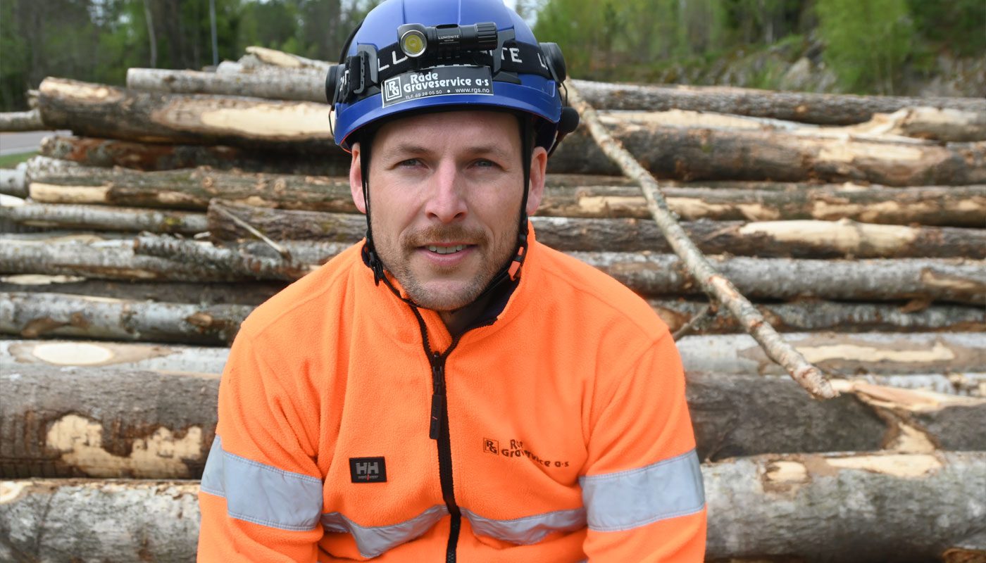  – Vi er klare for en ny etappe i det store MOVAR-prosjektet, sier prosjektleder i Råde Graveservice, Kjell A. Karlsen. Foto: Odd Borgestrand
