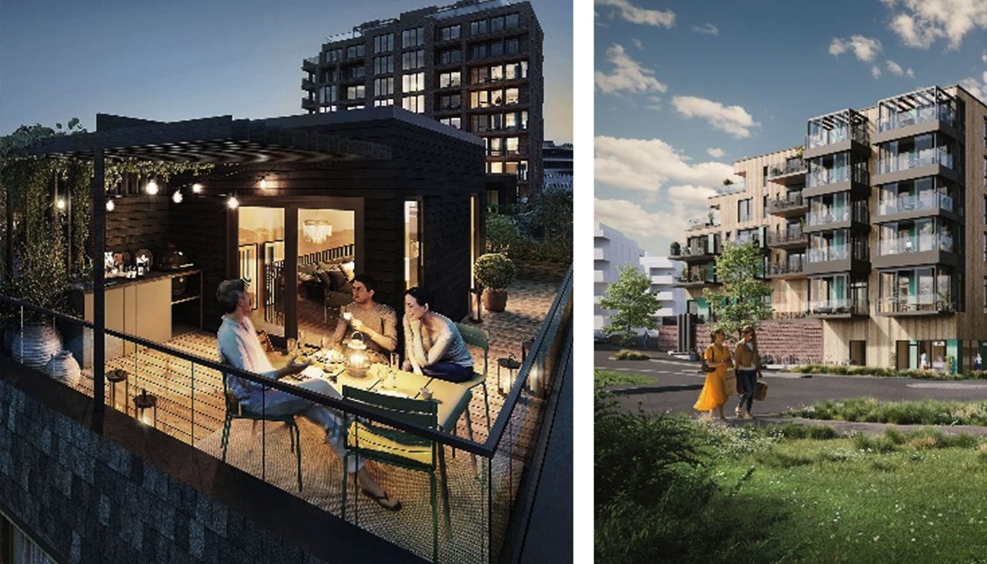 Byhaven slik utbyggerne framstiller den nye bydelen i Fredrikstad.